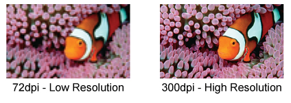 Low resolution vs. high resolution